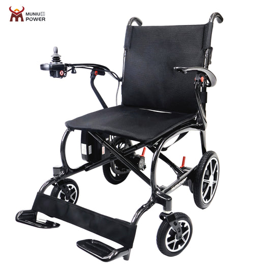 MN6101 MUNIU Lightweight Carbon Fiber Electric Wheelchair