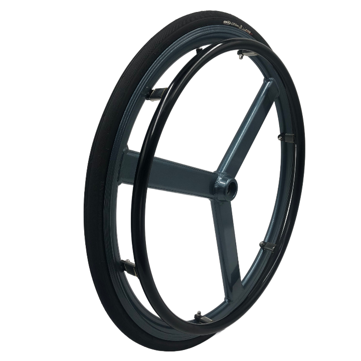 MN20-R5 Wheelchair Rear Wheel with 3 Aluminum Spokes